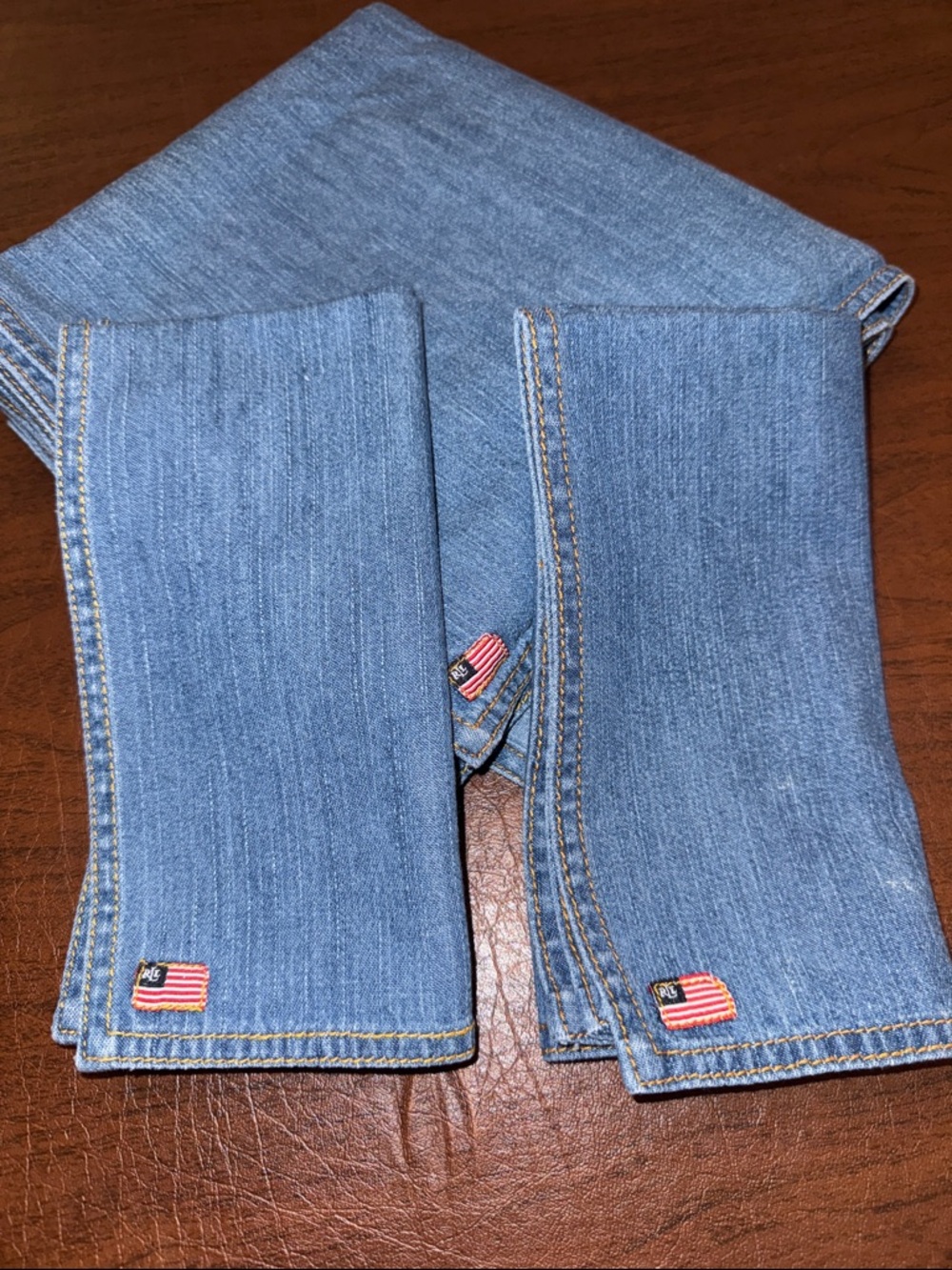 Napkins vintage Denim by Lauren Ralph Lauren set of 8.